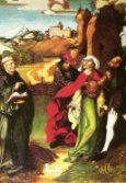 J&ouml;rg Breu d. &Auml;ltere: Der Heilige Bernhard.
Altar-Tafelbild, um 1500