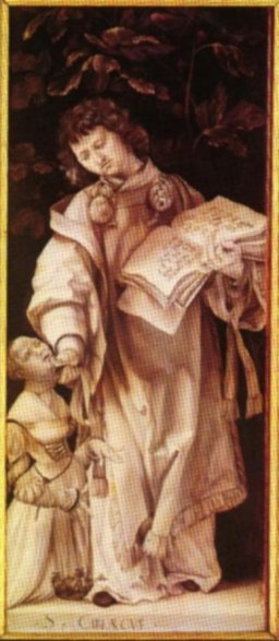 Der Heilige Cyriakus.
Matthias Gr&uuml;newald, St&auml;delsches Kunstinstitut Frankfurt