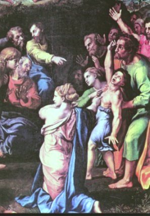 Die Verkl&auml;rung Christi (Ausschnitt)